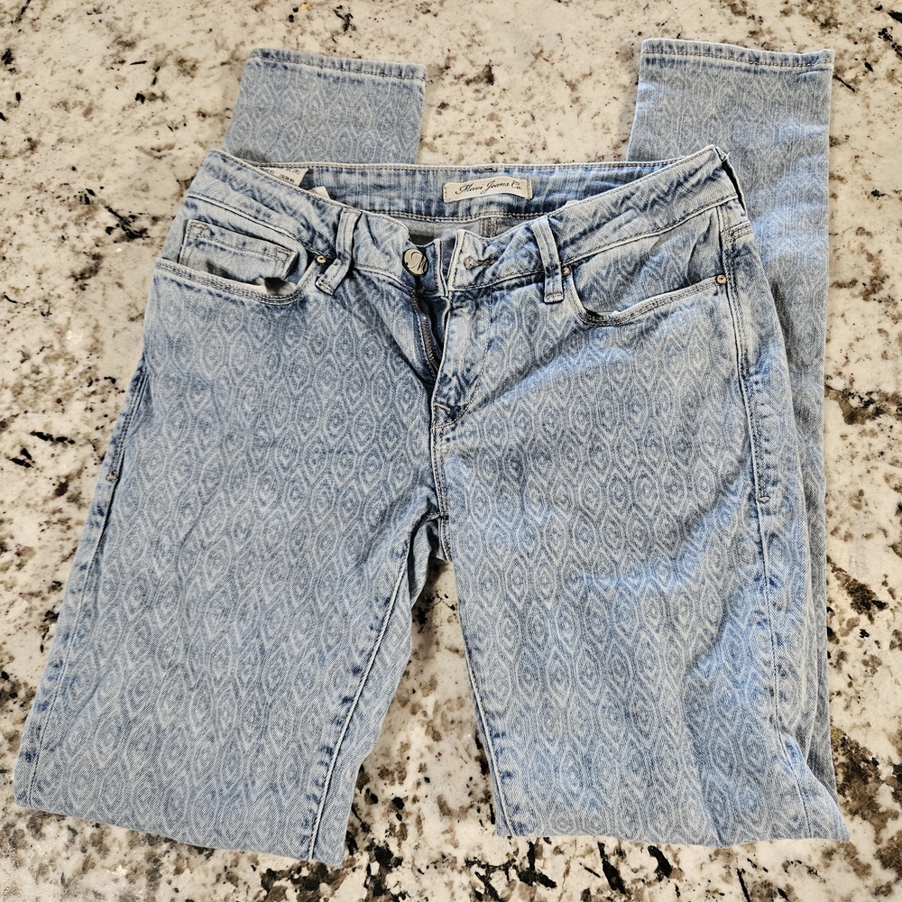 Light Blue Patterned Women's Jeans